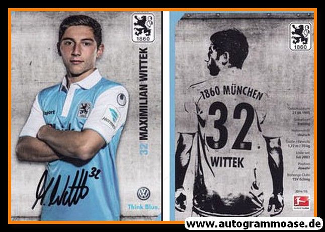 Autogramm Fussball | TSV 1860 München | 2014 | Maximilian WITTEK