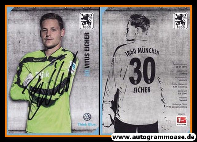 Autogramm Fussball | TSV 1860 München | 2014 | Vitus EICHER