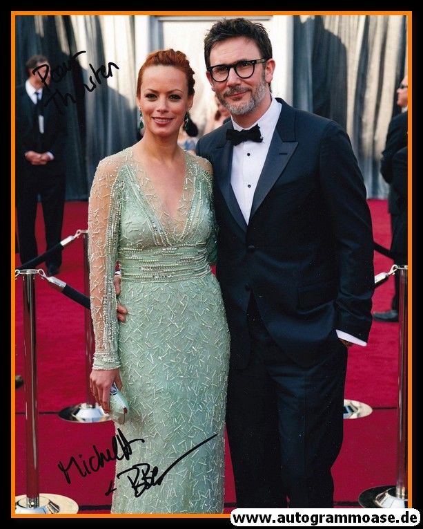 Autogramme Film (Frankreich) | Berenice BEJO + Michel HAZANAVICIUS | 2012 Foto (Oscar) XL