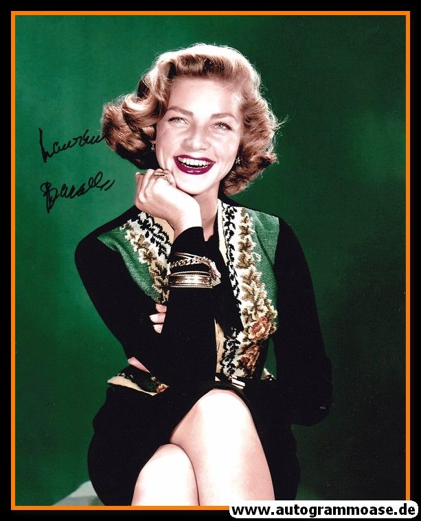 Autogramm Film (USA) | Lauren BACALL | 1950er Foto (Portrait Color XL)
