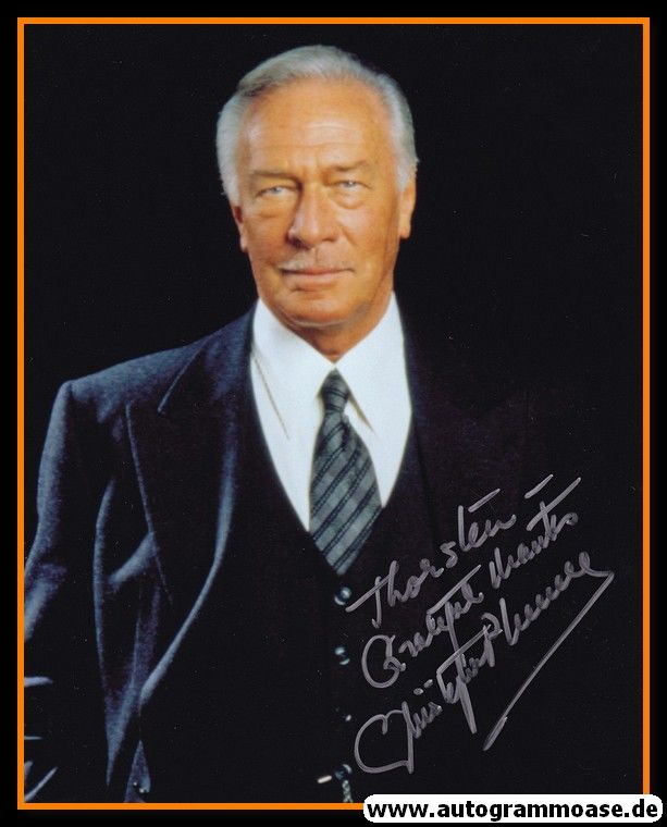 Autogramm Film (Kanada) | Christopher PLUMMER | 2000er Foto (Portrait Color XL)