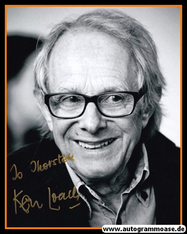 Autogramm Film (UK) | Ken LOACH | 2000er Foto (Portrait SW) Regisseur