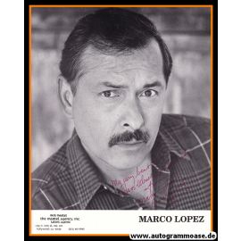 Autogramm Film (USA) | Marco LOPEZ | 1980er (Portrait SW) Martel