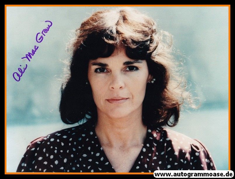 Autogramm Film (USA) | Ali MacGRAW | 1983 Foto "Winds Of War" (Portrait Color XL)