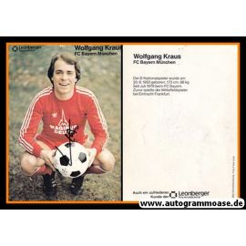 Autogramm Fussball | FC Bayern München | 1979 | Wolfgang KRAUS (Leonberger) _