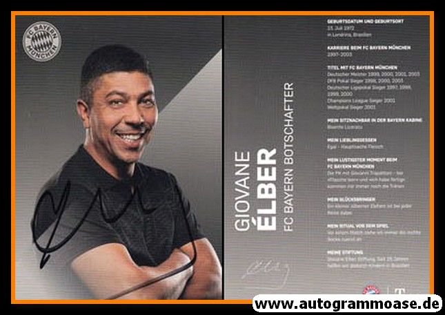Autogramm Fussball | FC Bayern München | 2019 | Giovane ELBER