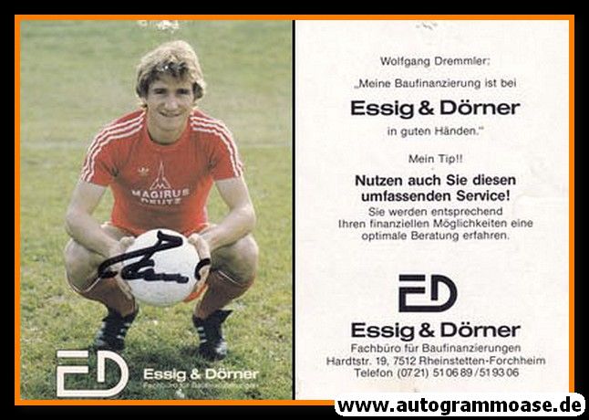 Autogramm Fussball | FC Bayern München | 1979 | Wolfgang DREMMLER (Essig Dörner) _