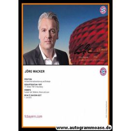 Autogramm Fussball | FC Bayern München | 2016 | Jörg WACKER