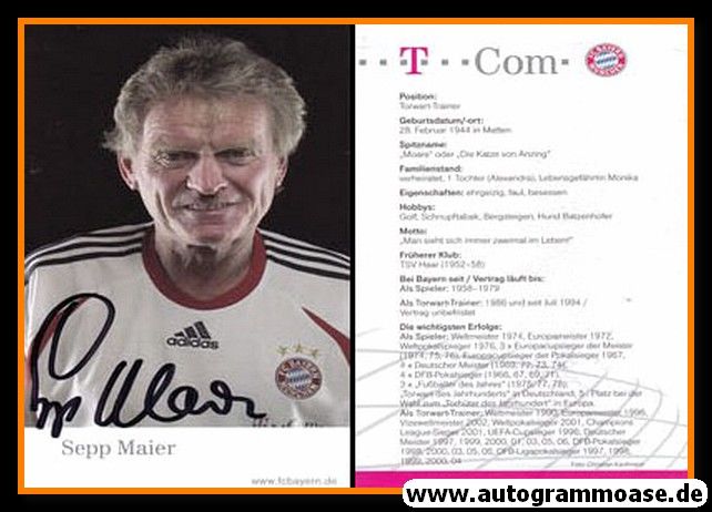 Autogramm Fussball | FC Bayern München | 2006 | Sepp MAIER