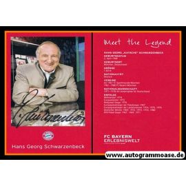 Autogramm Fussball | FC Bayern München | 2017 | Hans Georg SCHWARZENBECK