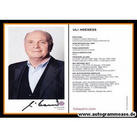Autogramm Fussball | FC Bayern München | 2016 | Uli HOENESS