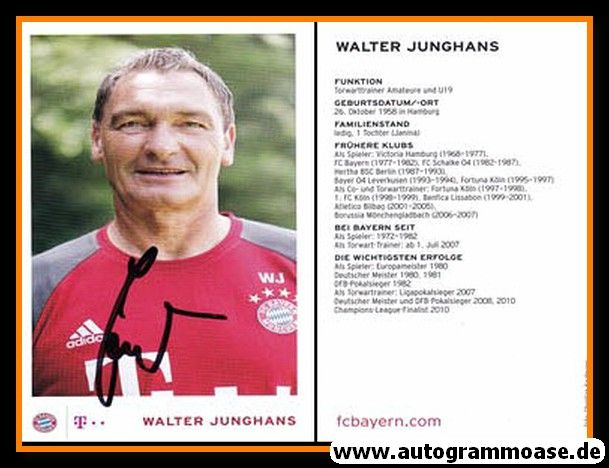 Autogramm Fussball | FC Bayern München | 2016 | Walter JUNGHANS