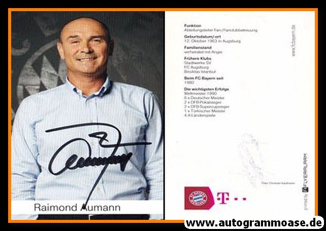 Autogramm Fussball | FC Bayern München | 2013-1 | Raimond AUMANN