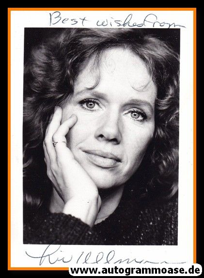 Autogramm Film (Norwegen) | Liv ULLMANN | 1980er (Portrait SW)