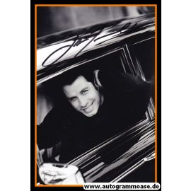 Autogramm Film (USA) | John TRAVOLTA | 1990er Foto (Portrait SW Auto)