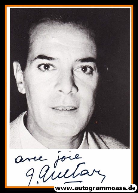 Autogramm Film (Frankreich) | Georges GUETARY | 1950er Foto (Portrait SW)