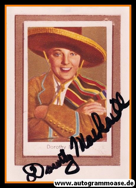 Autogramm Film (USA) | Dorothy MACKAILL | 1960er Foto (Portrait Color)