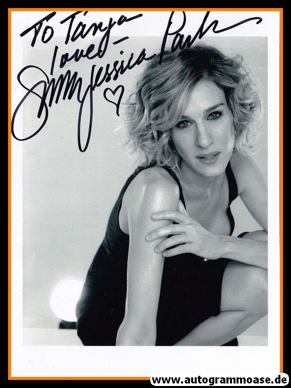 Autogramm Film (USA) | Sarah Jessica PARKER | 1990er Foto (Portrait SW)