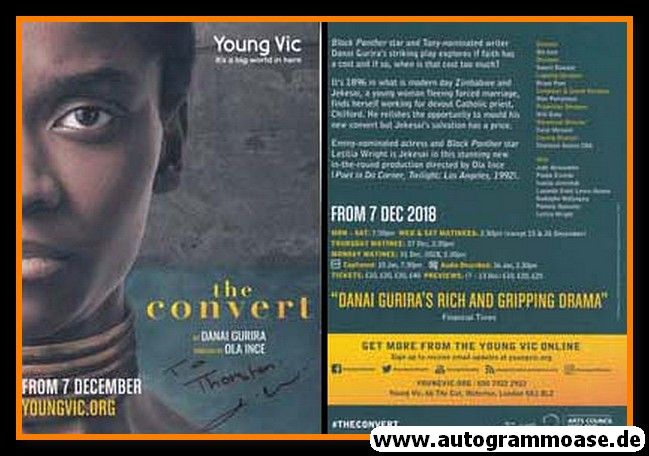 Autogramm Film (USA) | Letitia WRIGHT | 2018 "The Convert"