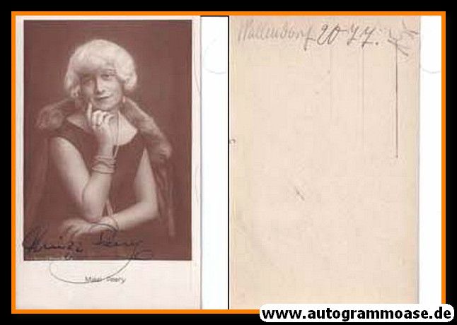 Autogramm Schauspieler | Miezi PEERY | 1930er (Portrait SW)