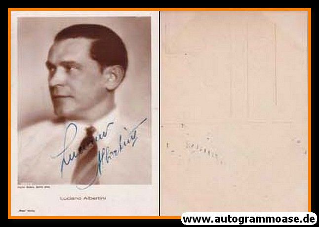 Autogramm Schauspieler | Luciano ALBERTINI | 1930er (Portrait SW) Ross 3621-2