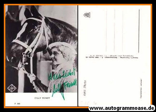 Autogramm Schauspieler | Cilly FEINDT | 1940er (Portrait SW) Netter F305