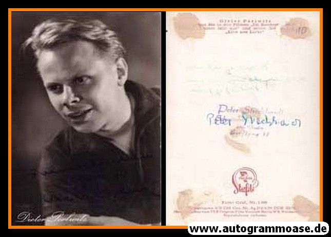 Autogramm Schauspieler | Dieter PERLWITZ | 1960er (Portrait SW) Progress 1089