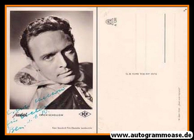 Autogramm Film | Erich SCHELLOW | 1954 "Die Drei Vom Variete" (DLF)