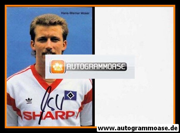 Autogramm Fussball | Hamburger SV | 1988 | Hans-Werner MOSER