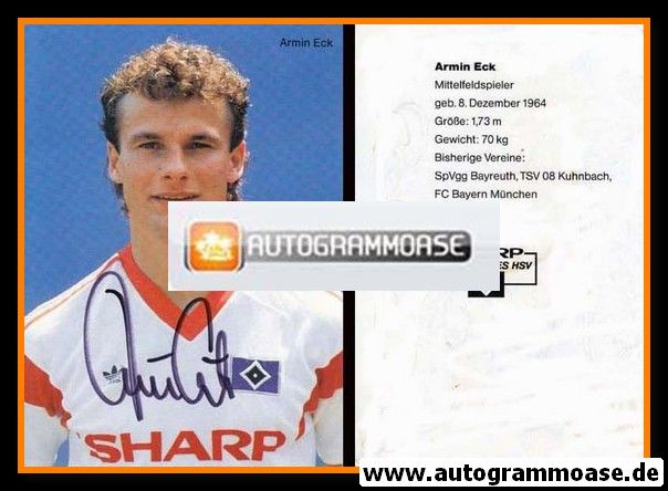 Autogramm Fussball | Hamburger SV | 1989 | Armin ECK