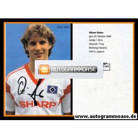 Autogramm Fussball | Hamburger SV | 1989 | Oliver GEIER