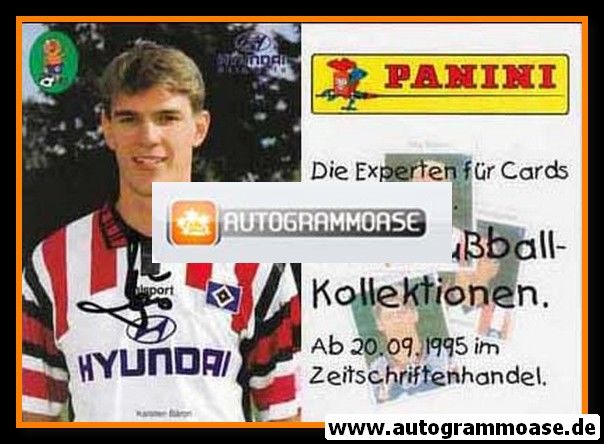 Autogramm Fussball | Hamburger SV | 1995 Hyundai | Karsten BÄRON