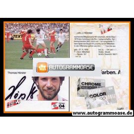 Autogramm Fussball | Bayer Leverkusen | 1984 | Thomas HÖRSTER