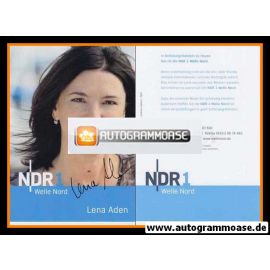 Autogramm Radio | NDR1 Welle Nord | Lena ADEN | 2010 (Portrait Color) Garrels