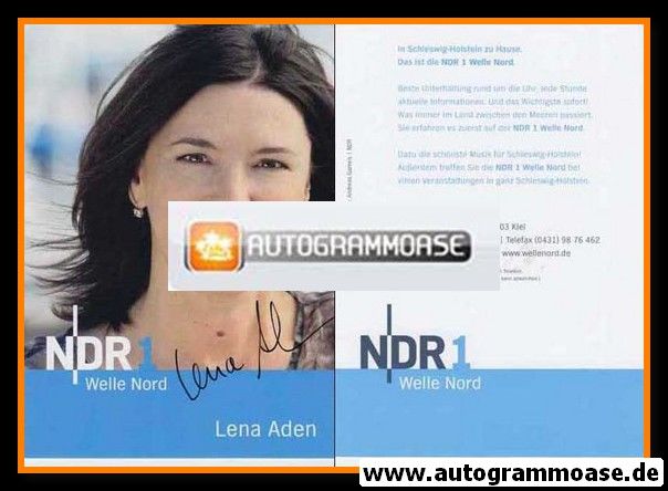 Autogramm Radio | NDR1 Welle Nord | Lena ADEN | 2010 (Portrait Color) Garrels