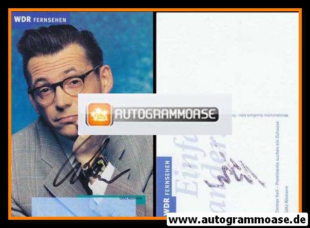 Autogramm TV | WDR | Götz ALSMANN | 2000er "Zimmer Frei!" (Winkler)