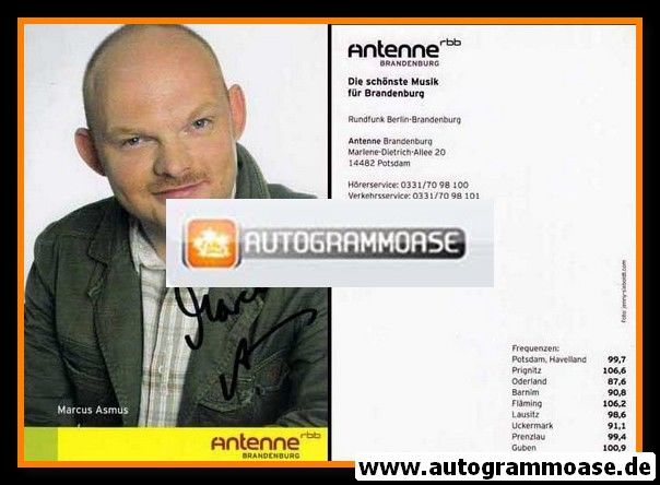Autogramm Radio | RBB | Marcus ASMUS | 2000er (Portrait Color)