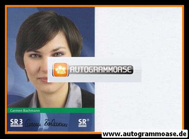 Autogramm TV | SR | Carmen BACHMANN | 2000er (Portrait Color)