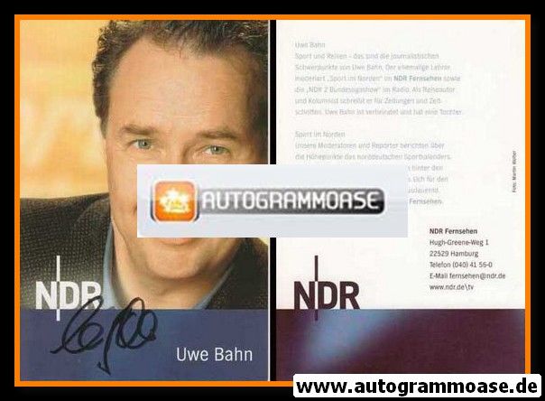 Autogramm TV | NDR | Uwe BAHN | 2000er "Sport Im Norden" (Wolter)