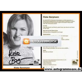 Autogramm Radio | FFN | Rieke BARGMANN | 2000er (Portrait SW)