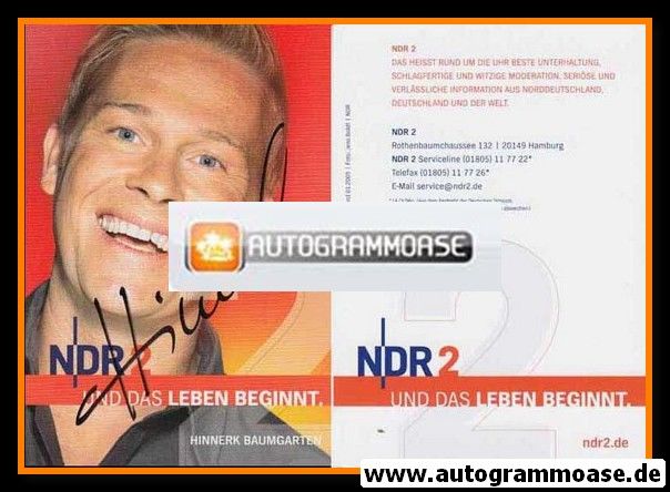Autogramm Radio | NDR2 | Hinnerk BAUMGARTEN | 2000er (Portrait Color)