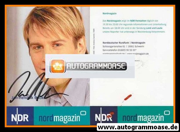 Autogramm TV | NDR | Jan-Hendrik BECKER | 2000er "Nordmagazin"