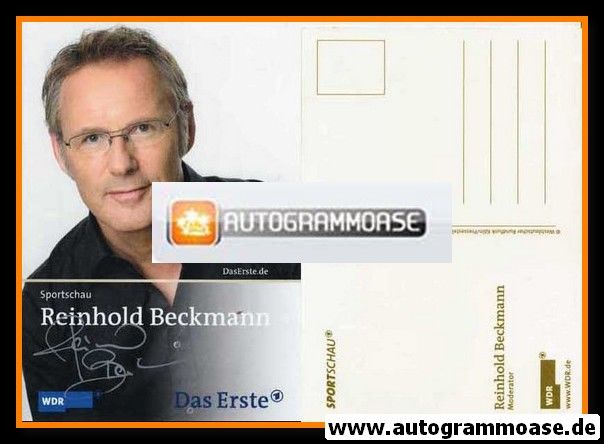 Autogramm TV | ARD | Reinhold BECKMANN | 2000er "Sportschau" (Schirnhofer)