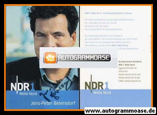 Autogramm Radio | NDR1 Welle Nord | Jens-Peter BEIERSDORF | 2000er (Portrait Color)