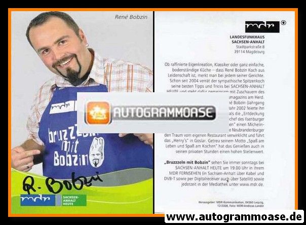 Autogramm TV | MDR | Rene BOBZIN | 2010er "Sachsen-Anhalt Heute"