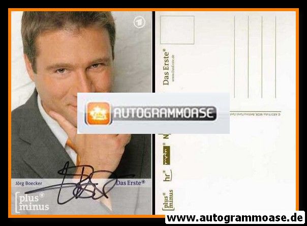 Autogramm TV | ARD | Jörg BOECKER | 2000er "Plus Minus"