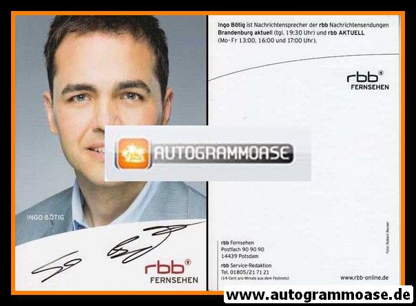 Autogramm TV | RBB | Ingo BÖTIG | 2010er "RBB Aktuell"