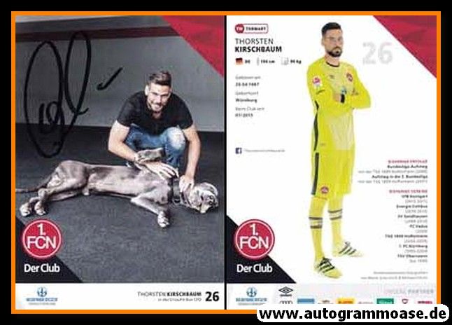 Autogramm Fussball | 1. FC Nürnberg | 2016 | Thorsten KIRSCHBAUM