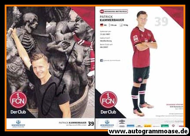 Autogramm Fussball | 1. FC Nürnberg | 2016 | Patrick KAMMERBAUER