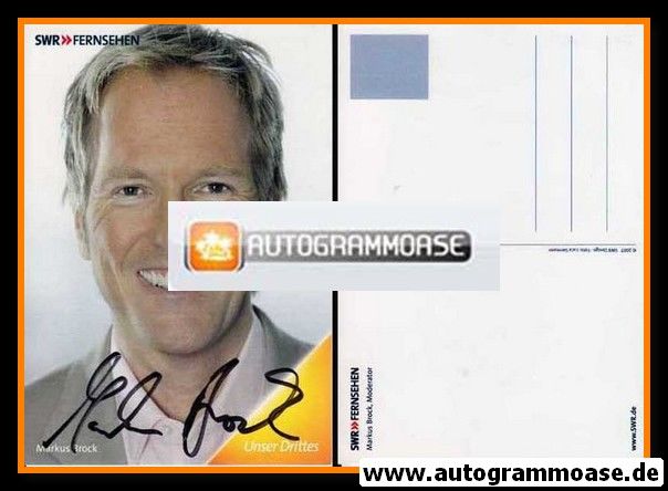Autogramm TV | SWR | Markus BROCK | 2000er (Portrait Color)